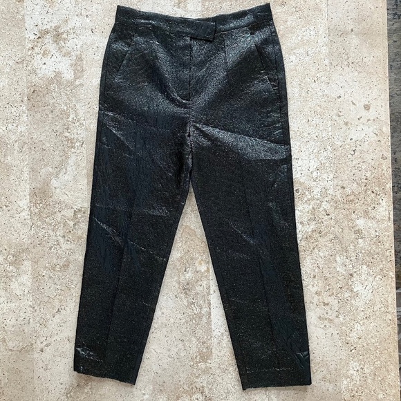 BRUNELLO CUCINELLI Mettalic Trouser Pant SZ 2